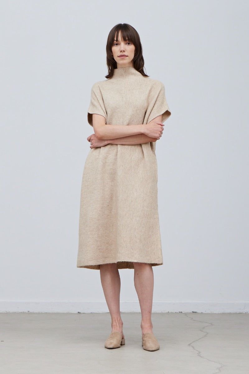 Oversize High Neck Sweater Dress - BTK COLLECTION