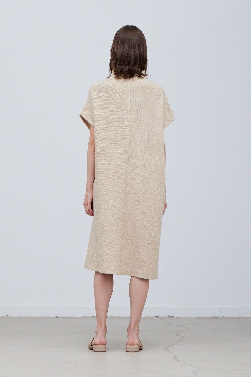 Oversize High Neck Sweater Dress - BTK COLLECTION