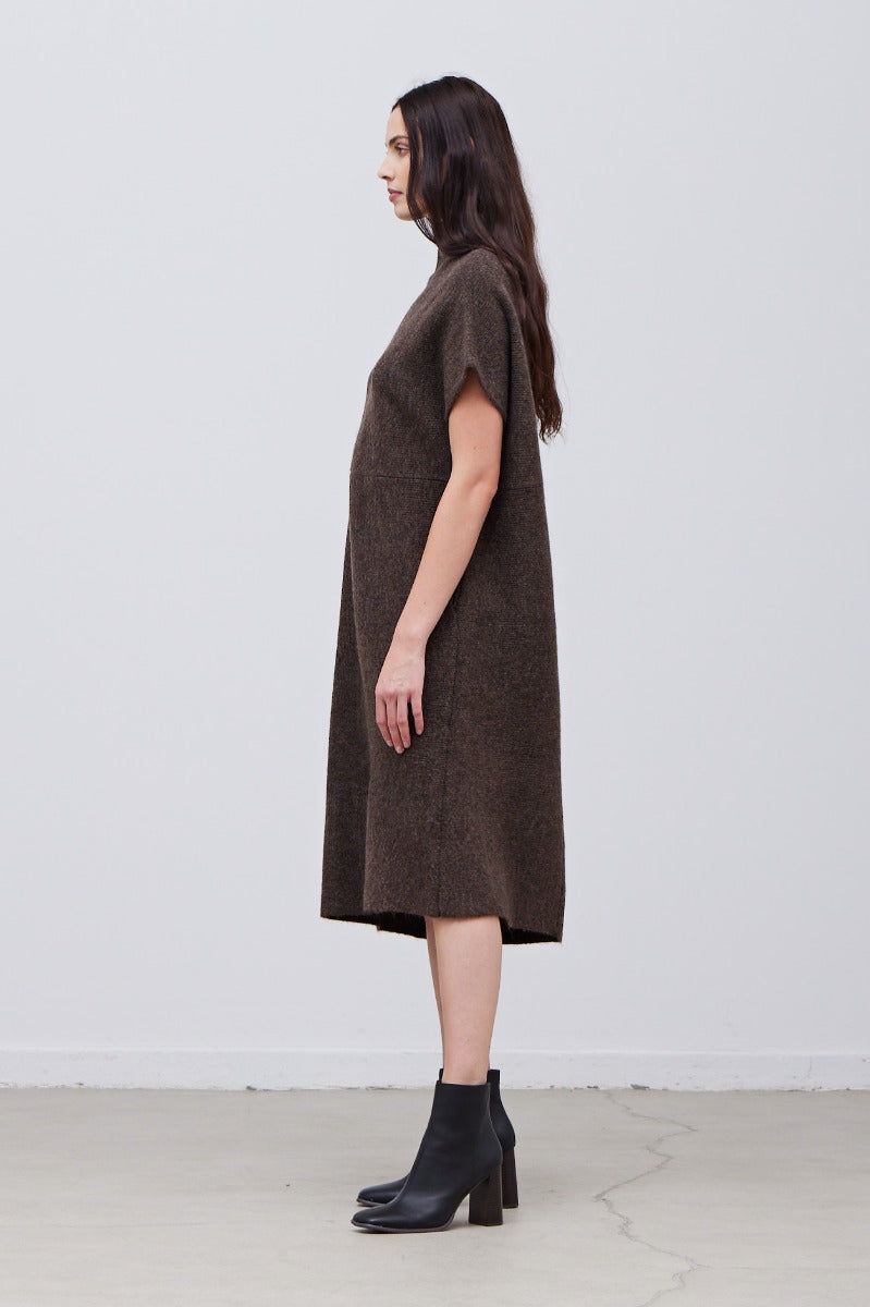 Oversize High Neck Sweater Dress - BTK COLLECTION