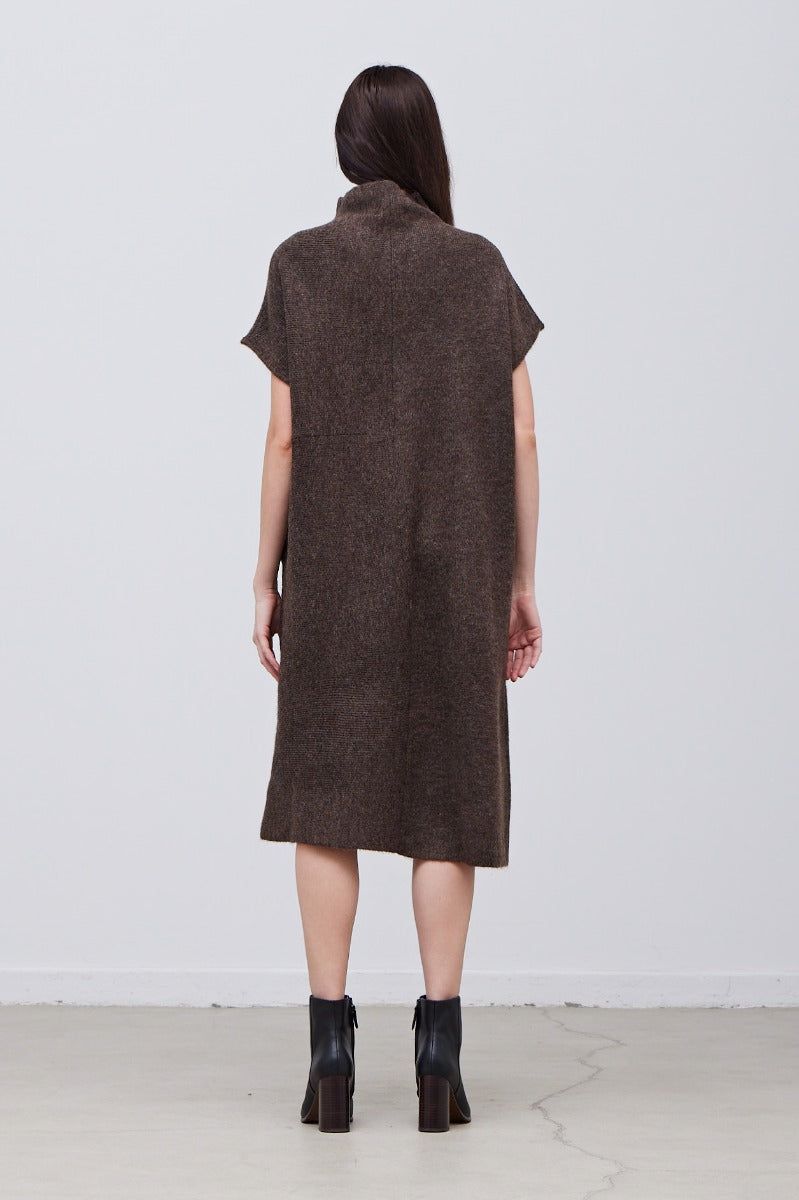 Oversize High Neck Sweater Dress - BTK COLLECTION