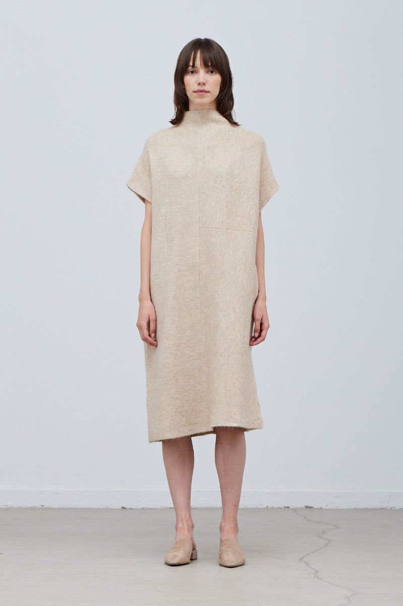 Oversize High Neck Sweater Dress - BTK COLLECTION