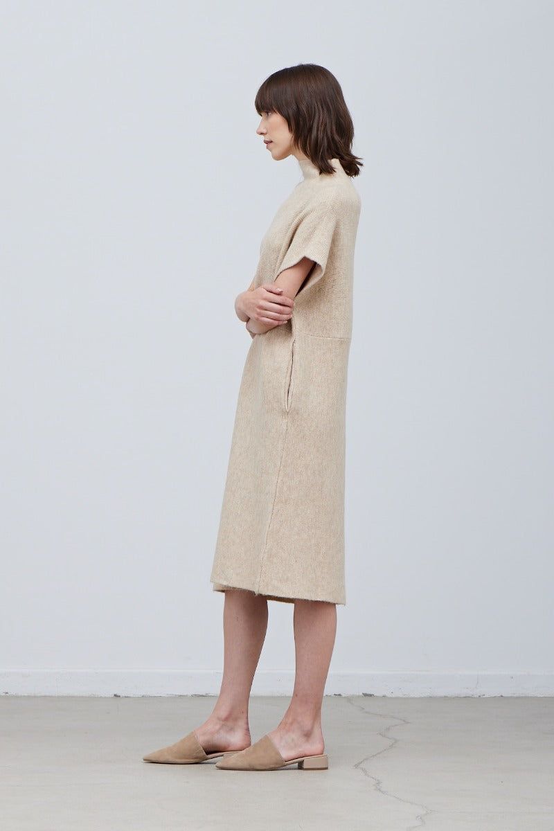 Oversize High Neck Sweater Dress - BTK COLLECTION