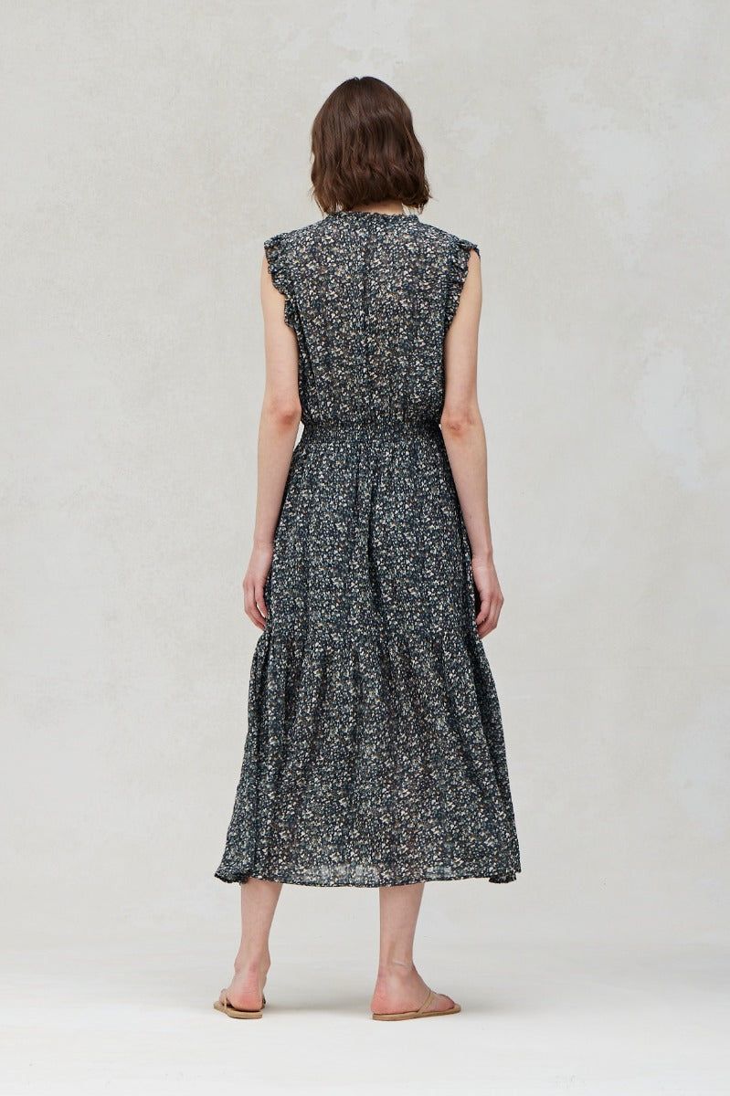 PRINTED MIDI DRESS - BTK COLLECTION