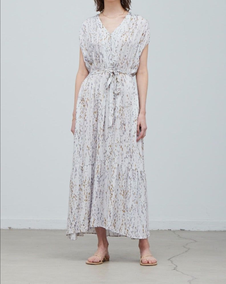 Printed Tiered Maxi Dress - BTK COLLECTION