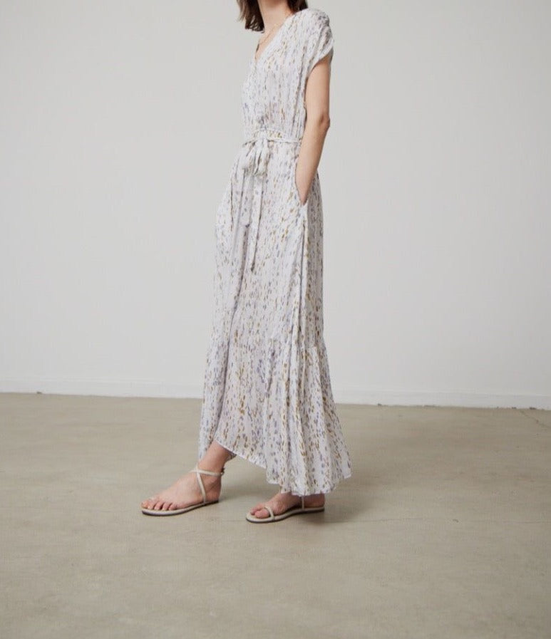 Printed Tiered Maxi Dress - BTK COLLECTION