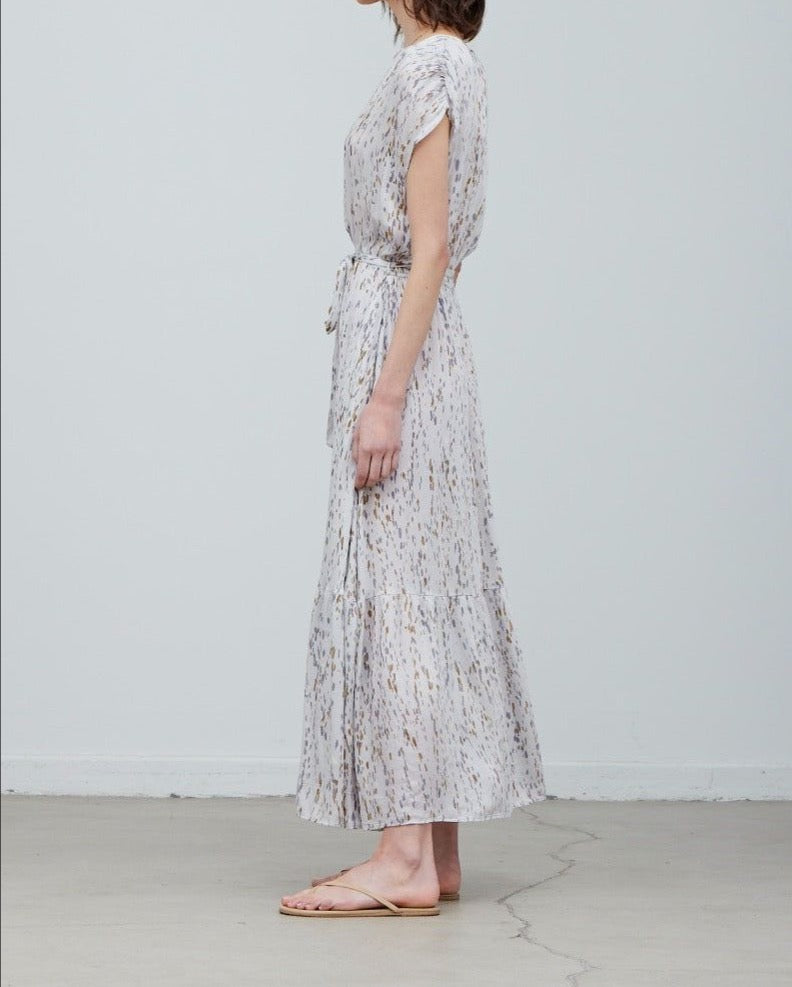 Printed Tiered Maxi Dress - BTK COLLECTION