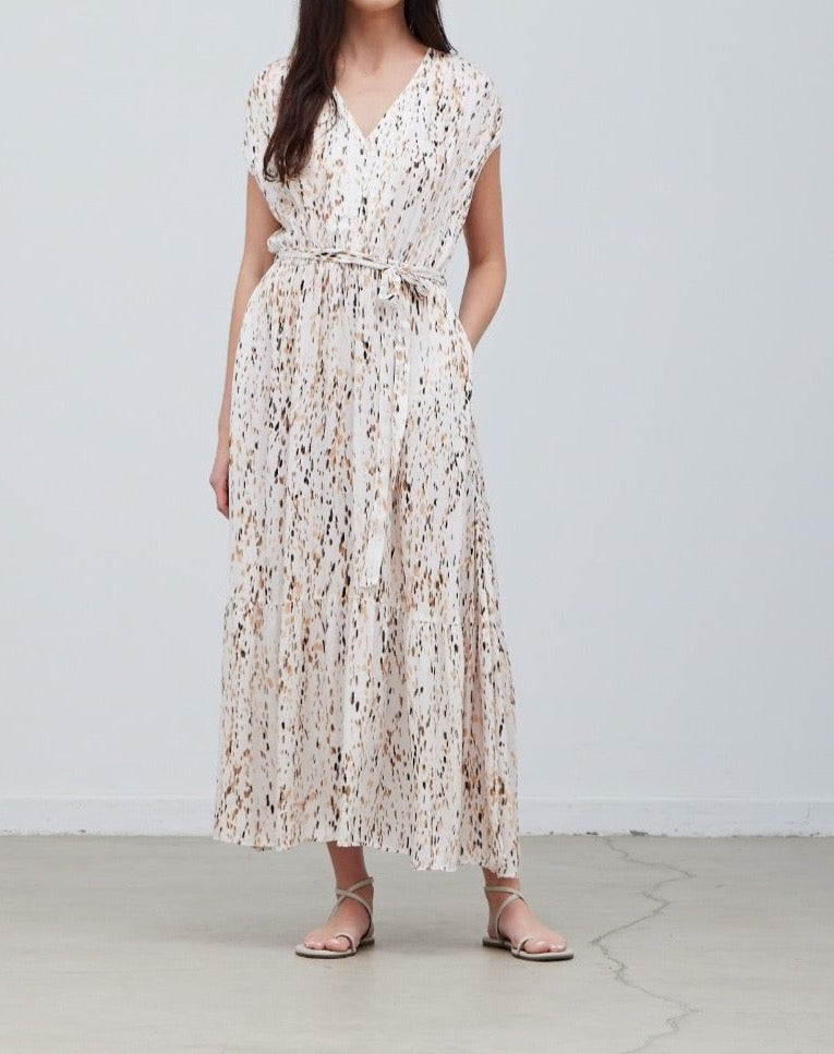 Printed Tiered Maxi Dress - BTK COLLECTION