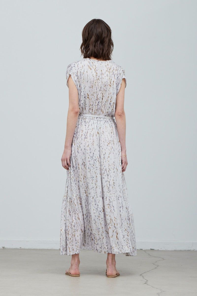 Printed Tiered Maxi Dress - BTK COLLECTION