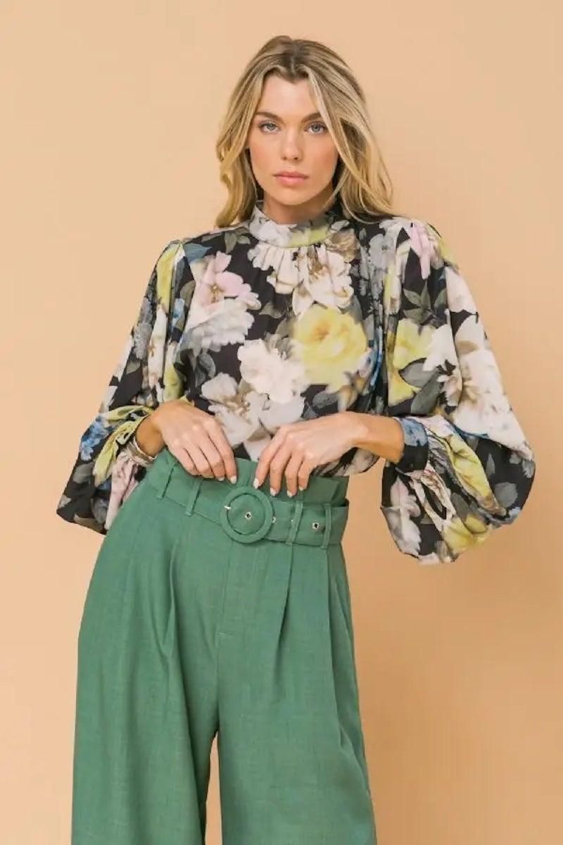 Printed Woven Top - BTK COLLECTIONS