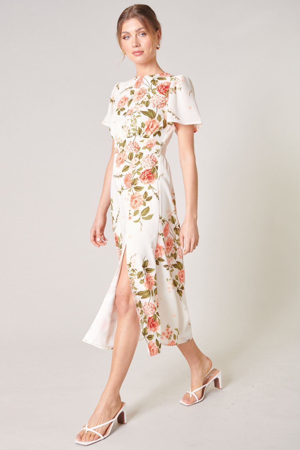 Sweet on You Bloom Midi Dress - BTK COLLECTION